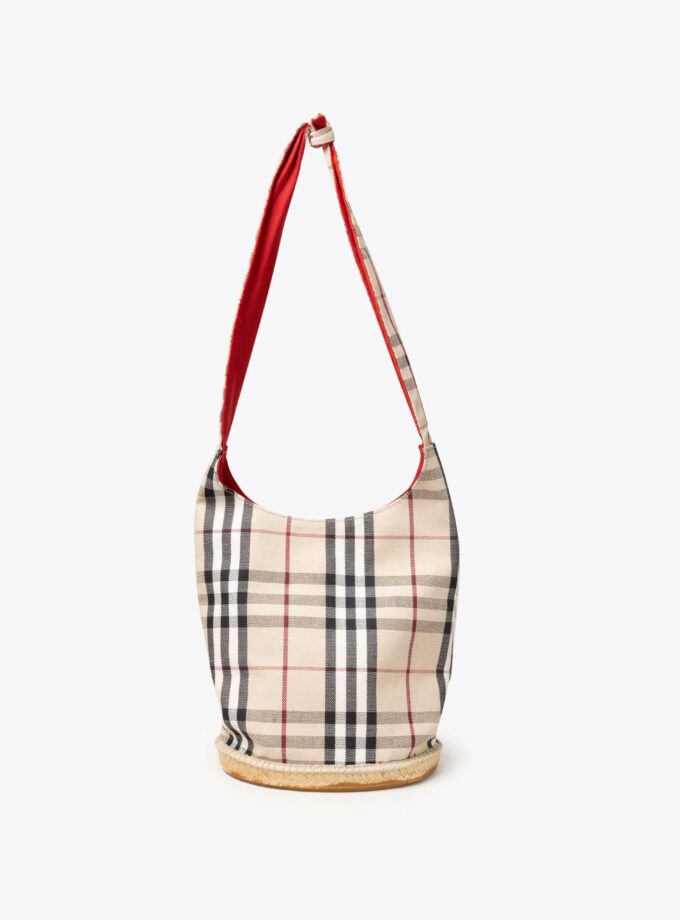 BURBERRY Espadrille Bucket Bag