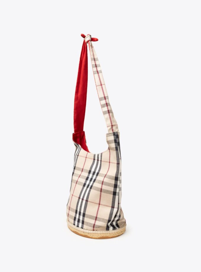 BURBERRY Espadrille Bucket Bag