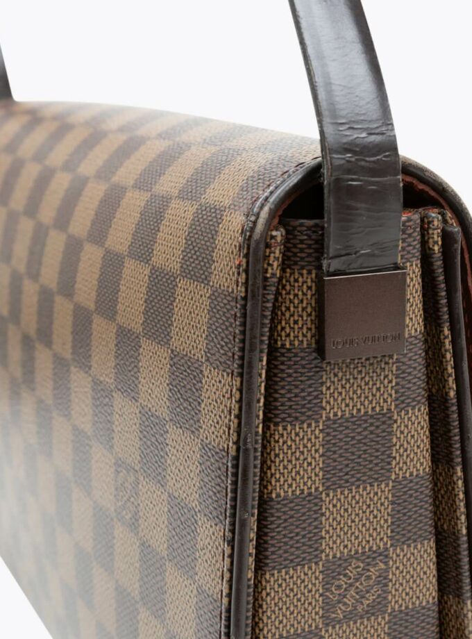 LOUIS VUITTON Damier Ebene Tribeca Carré Bag