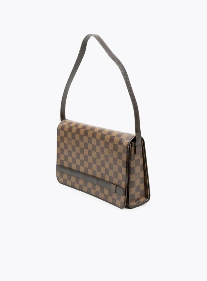 LOUIS VUITTON Damier Ebene Tribeca Carré Bag