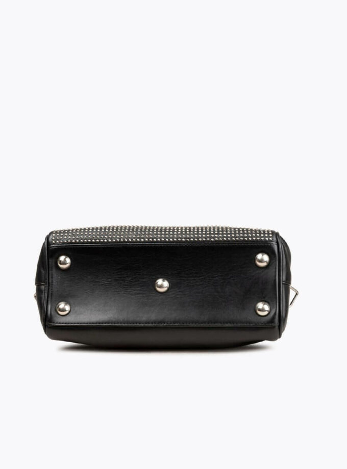 SAINT LAURENT Studded Paris Baby Duffle Bag