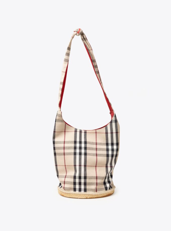 BURBERRY Espadrille Bucket Bag